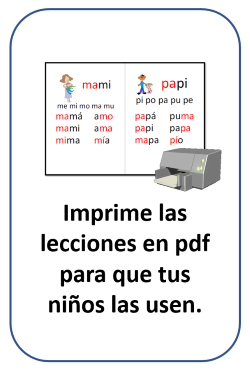 Imprime las lecciones