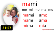 Sílabas ma me mi mo mu