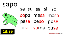 Sílabas sa se si so su