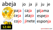 Silabas ja je ji jo ju
