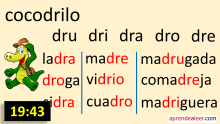Sílabas dra dre dri dro dru