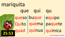 Silabas que qui