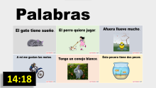 Palabras en una Oración