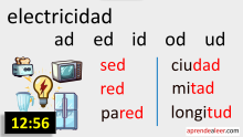 Sílabas ad ed id od ud