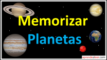 Memorizar los planetas del sistema solar